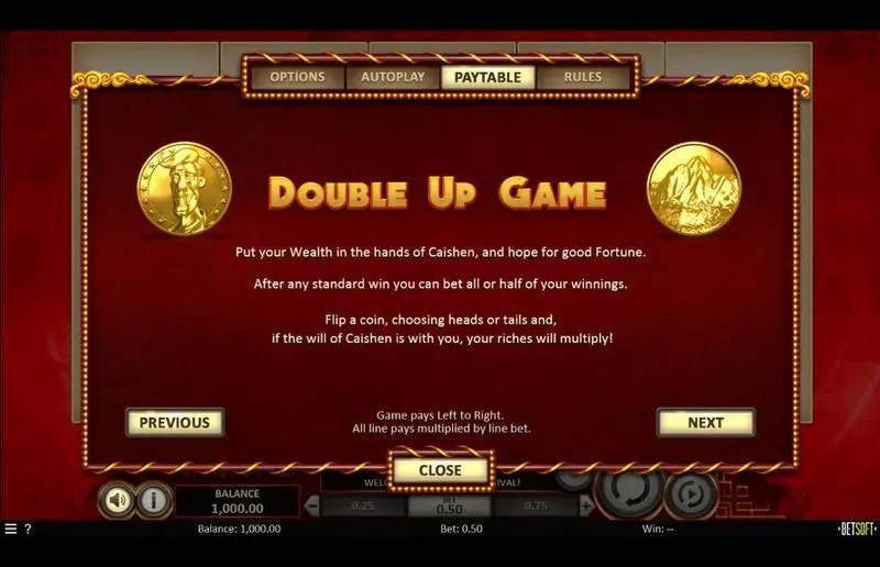 Caishen's Arrival   Real Money Slot made by BetSoft - Bonus 1