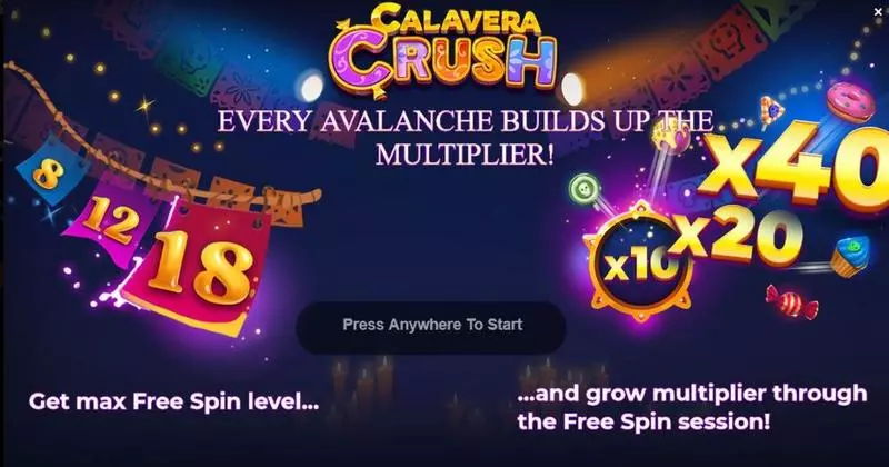 Calavera Crush  Real Money Slot made by Yggdrasil - Info and Rules