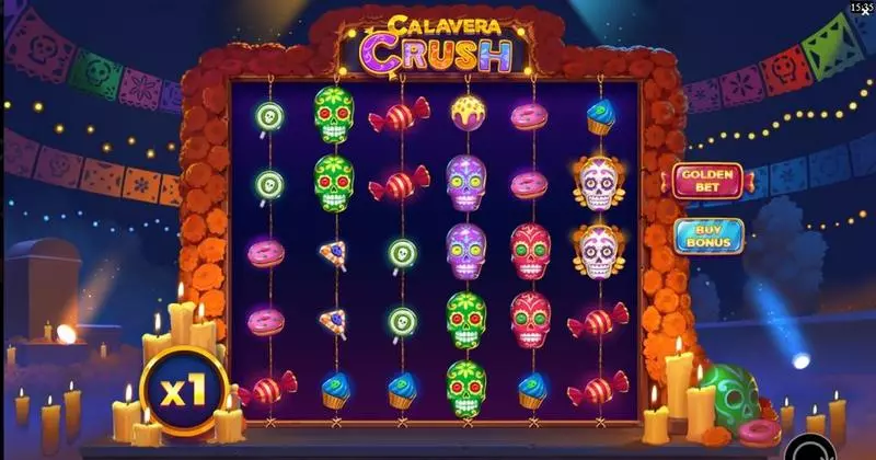 Calavera Crush  Real Money Slot made by Yggdrasil - Main Screen Reels