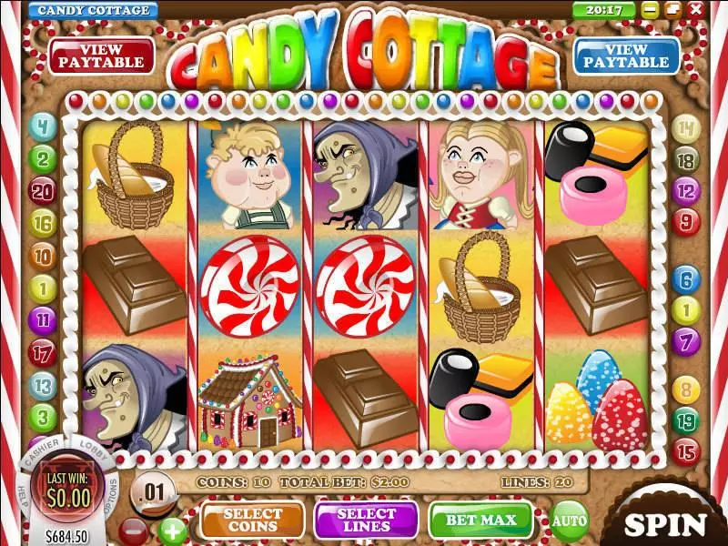 Candy Cottage  Real Money Slot made by Rival - Main Screen Reels