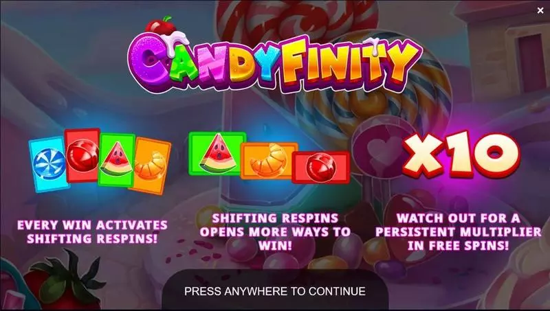 Candyfinity  Real Money Slot made by Yggdrasil - Info and Rules