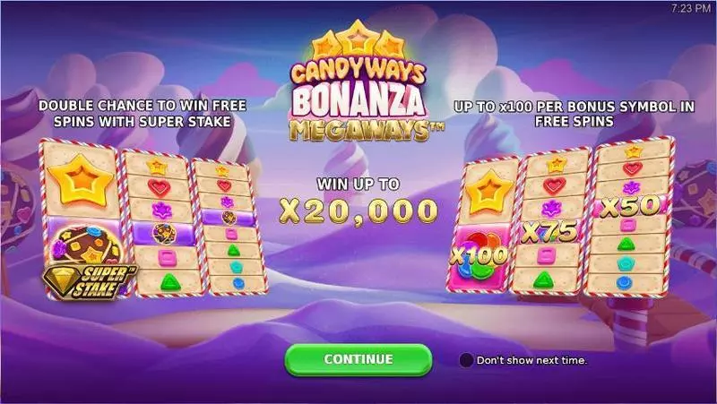 Candyways Bonanza Megaways  Real Money Slot made by StakeLogic - Info and Rules