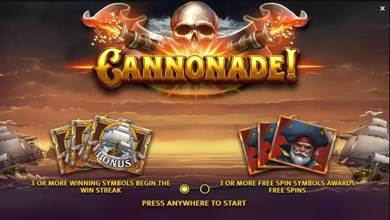Cannonade!  Real Money Slot made by Yggdrasil - Info and Rules
