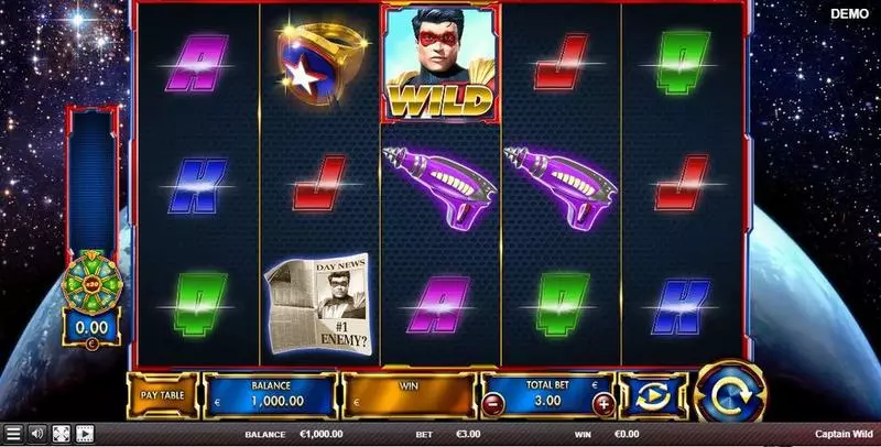 Captain Wild  Real Money Slot made by Red Rake Gaming - Main Screen Reels