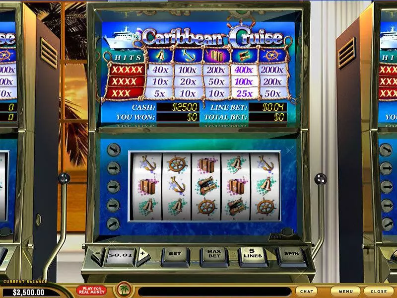 Caribbean Cruise  Real Money Slot made by PlayTech - Main Screen Reels