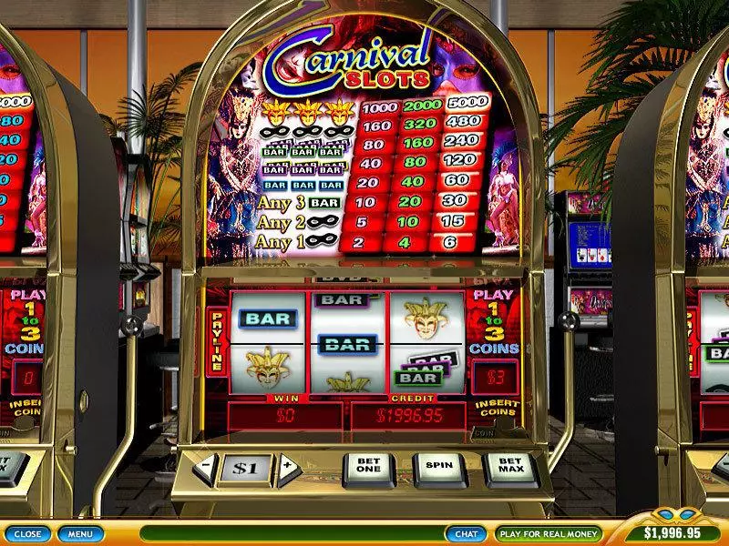 Carnival  Real Money Slot made by PlayTech - Main Screen Reels
