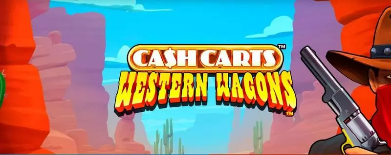 Cash Carts Western Wagons  Real Money Slot made by Snowborn Games - Introduction Screen