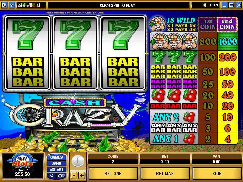 Cash Crazy  Real Money Slot made by Microgaming - Main Screen Reels
