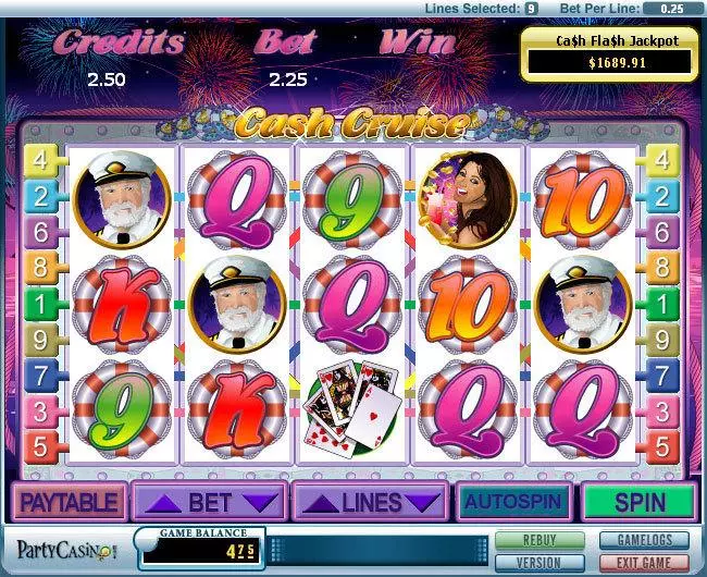 Cash Cruise  Real Money Slot made by Novomatic - Main Screen Reels