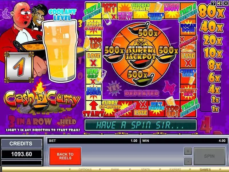 Cash 'n' Curry  Real Money Slot made by Microgaming - Bonus 1