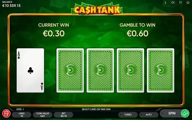 Cash Tank  Real Money Slot made by Endorphina - Gamble Winnings