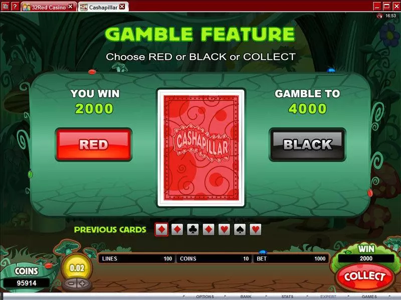 Cashapillar  Real Money Slot made by Microgaming - Gamble Screen