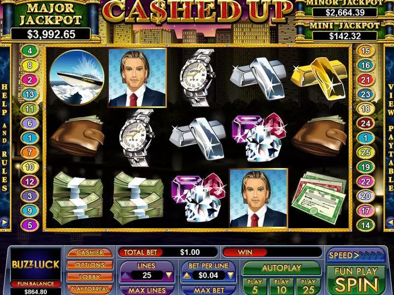 Cashed Up  Real Money Slot made by NuWorks - Main Screen Reels