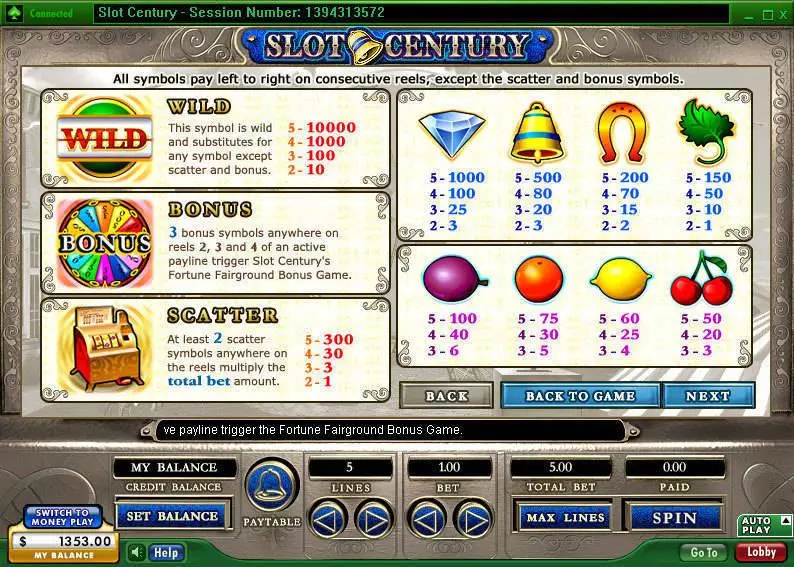 Century  Real Money Slot made by 888 - Info and Rules