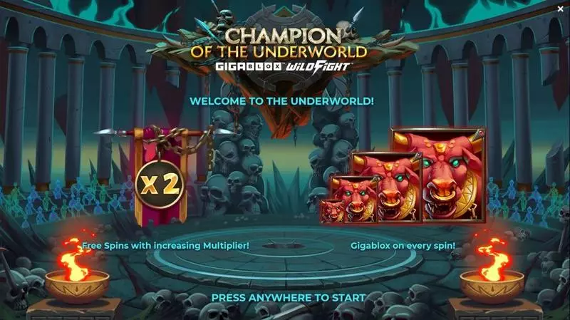 Champion of the Underworld  Real Money Slot made by Yggdrasil - Info and Rules