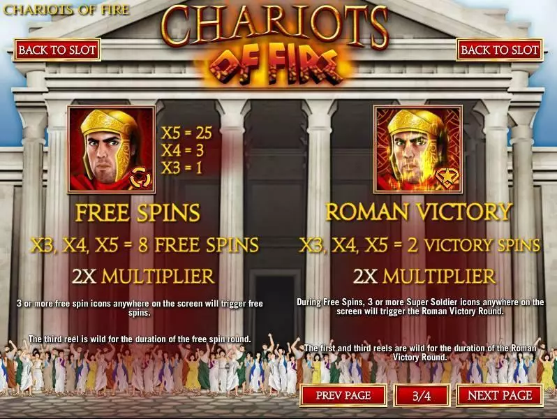 Chariots of Fire  Real Money Slot made by Rival - Bonus 3