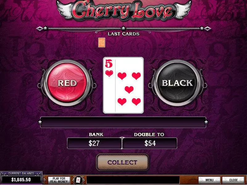 Cherry Love  Real Money Slot made by PlayTech - Gamble Screen