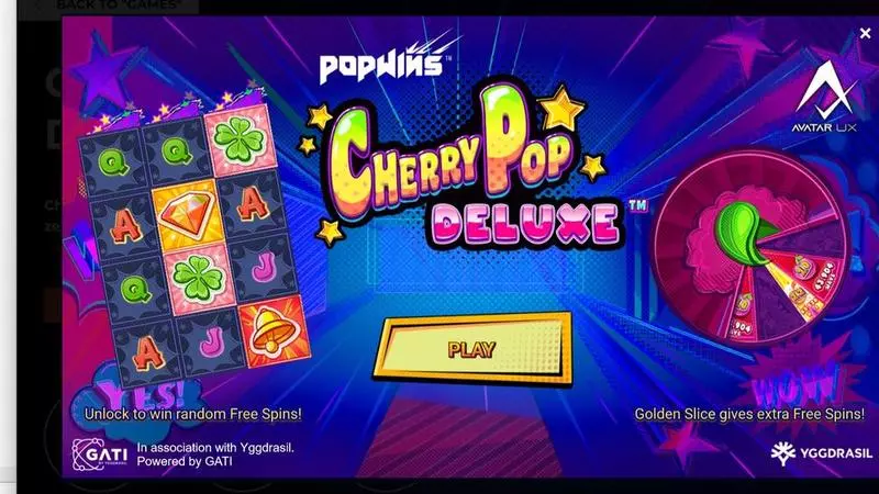 CherryPop Deluxe  Real Money Slot made by AvatarUX - Info and Rules