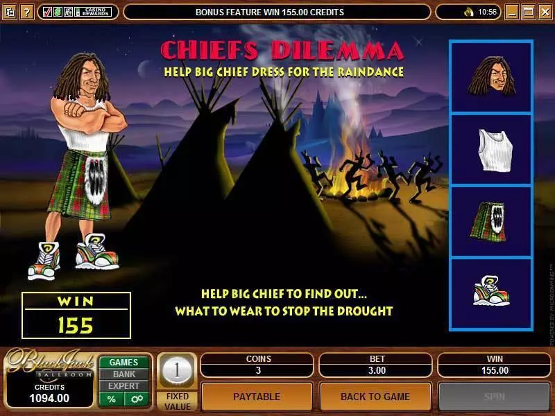 Chiefs Fortune  Real Money Slot made by Microgaming - Bonus 1