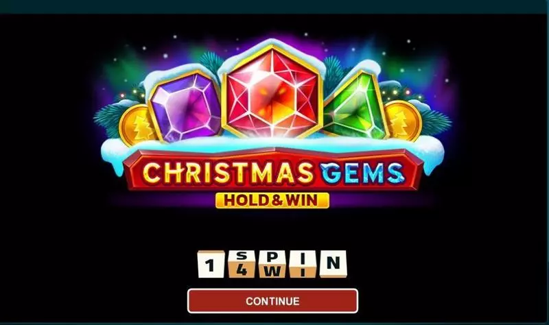 Christmas Gems Hold And Win  Real Money Slot made by 1Spin4Win - Introduction Screen