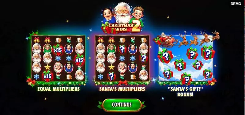 Christmas Wins 2  Real Money Slot made by Red Rake Gaming - Info and Rules