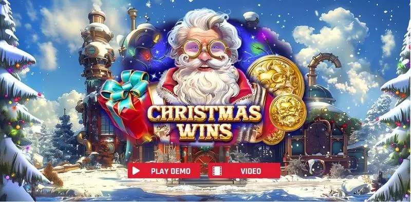 Christmas Wins  Real Money Slot made by Red Rake Gaming - Introduction Screen