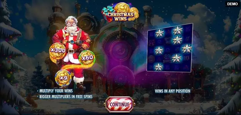Christmas Wins  Real Money Slot made by Red Rake Gaming - Info and Rules
