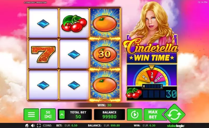 Cinderella Win Time  Real Money Slot made by StakeLogic - Main Screen Reels