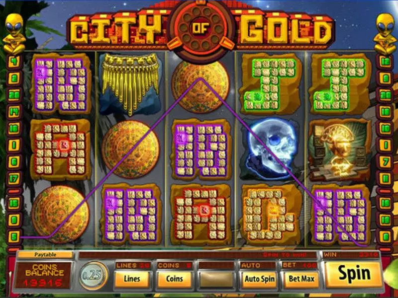 City of Gold  Real Money Slot made by Saucify - Main Screen Reels