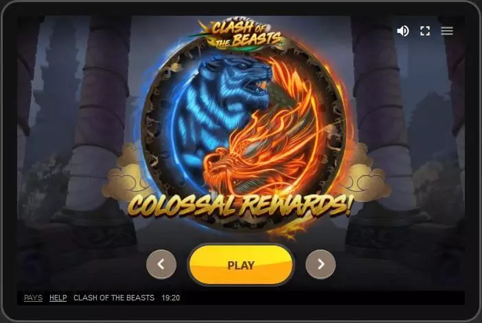 Clash of the Beasts  Real Money Slot made by Red Tiger Gaming - Main Screen Reels