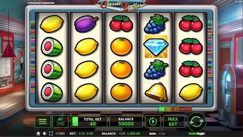 Classic Forties Quattro  Real Money Slot made by StakeLogic - Main Screen Reels