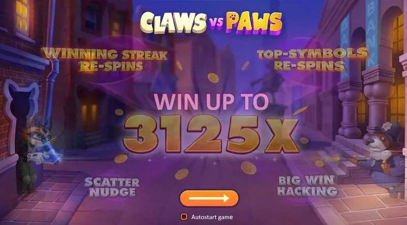 Claws vs Paws  Real Money Slot made by Playson - Info and Rules