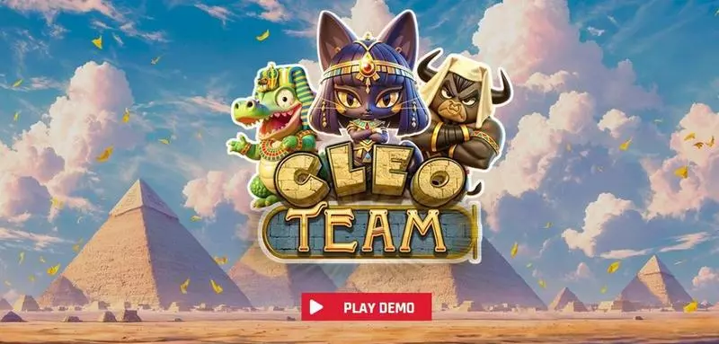 Cleo Team  Real Money Slot made by Red Rake Gaming - Introduction Screen