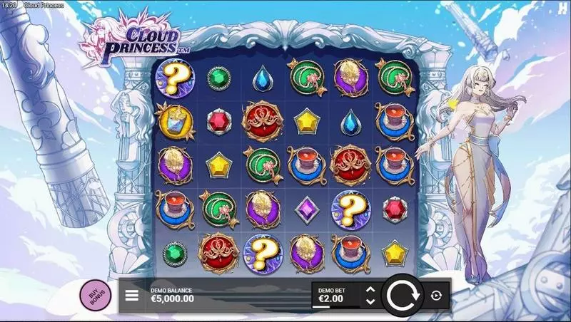 Cloud Princess  Real Money Slot made by Hacksaw Gaming - Main Screen Reels