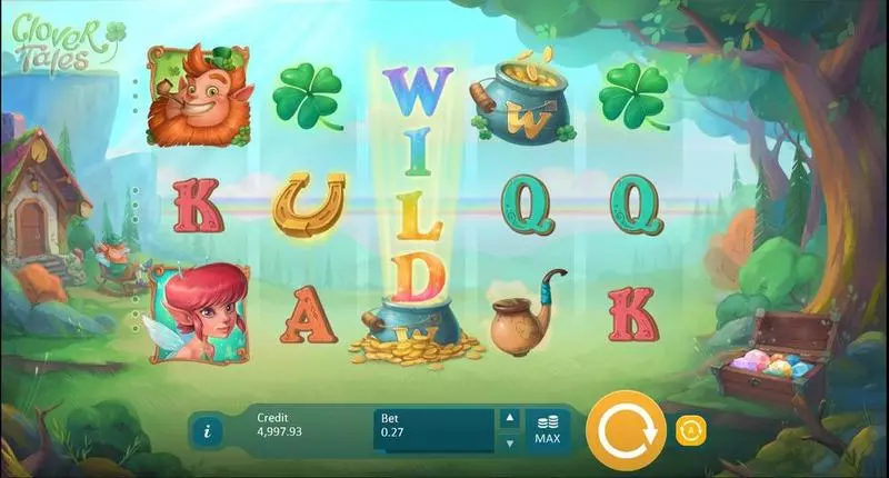 Clover Tales  Real Money Slot made by Playson - Main Screen Reels