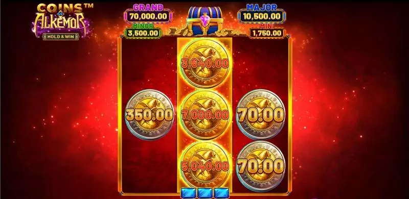 Coins of Alkemor - Hold and Win  Real Money Slot made by BetSoft - Introduction Screen