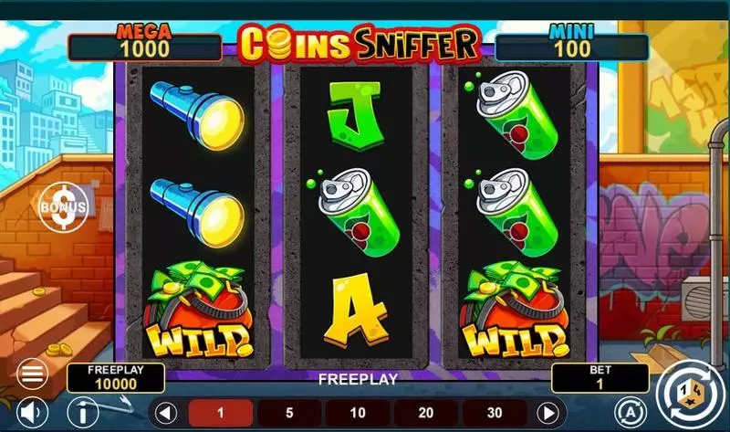 Coins Sniffer - Hold And Win  Real Money Slot made by 1Spin4Win - Main Screen Reels