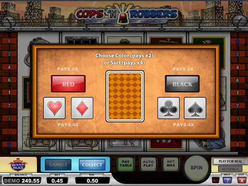 Cops n Robbers  Real Money Slot made by Play'n GO - Gamble Screen
