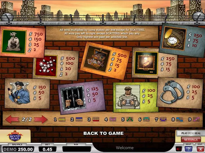 Cops n Robbers  Real Money Slot made by Play'n GO - Info and Rules