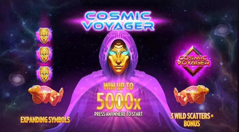 Cosmic Voyager  Real Money Slot made by Thunderkick - Main Screen Reels