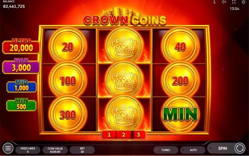 Crown Coins  Real Money Slot made by Endorphina - Info and Rules