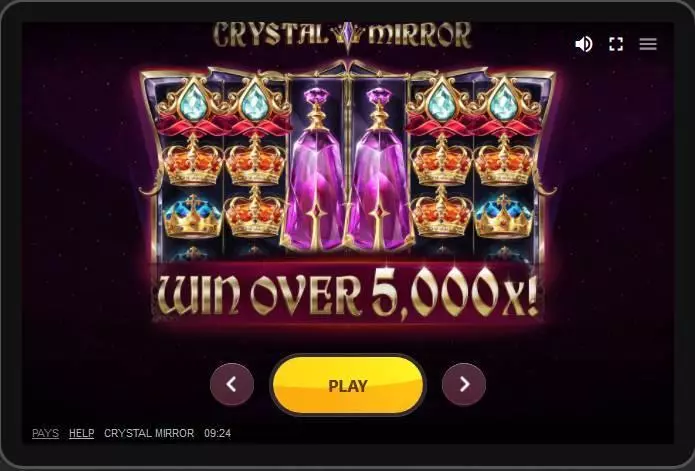 Crystal Mirror  Real Money Slot made by Red Tiger Gaming - Main Screen Reels