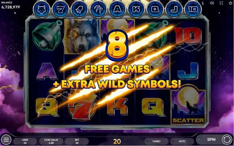 Cyber Wolf  Real Money Slot made by Endorphina - Bonus 1