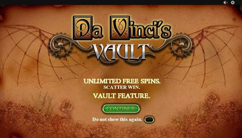 Da Vinci's Vault  Real Money Slot made by PlayTech - Info and Rules