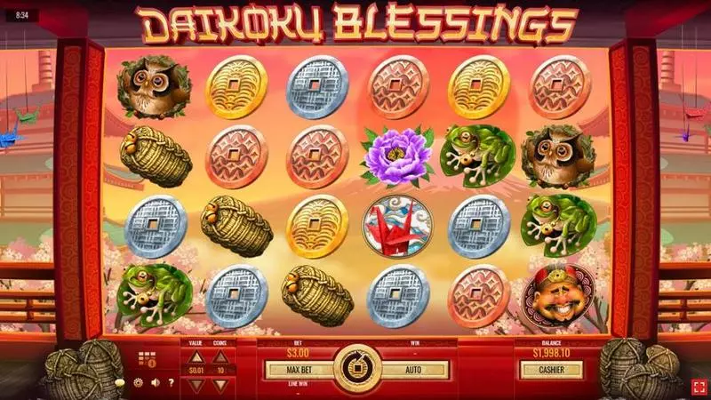 Daikoku Blessings  Real Money Slot made by Rival - Main Screen Reels