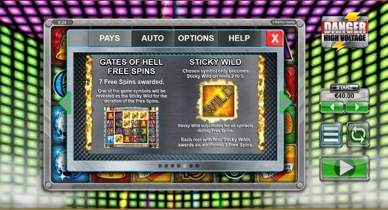 Danger High Voltage  Real Money Slot made by Big Time Gaming - Info and Rules