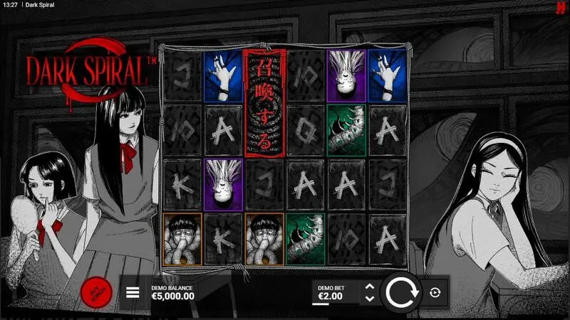 Dark Spiral  Real Money Slot made by Hacksaw Gaming - Main Screen Reels