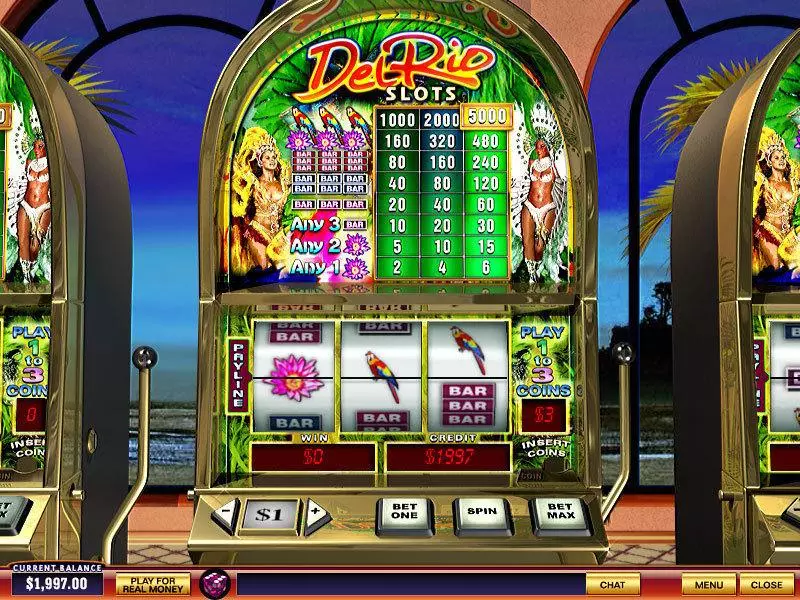 Del Rio  Real Money Slot made by PlayTech - Main Screen Reels
