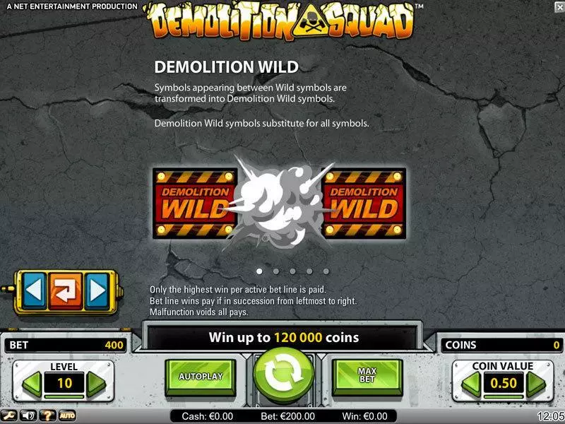 Demolition Squad  Real Money Slot made by NetEnt - Bonus 1