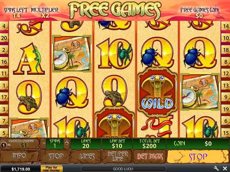 Desert Treasure II  Real Money Slot made by PlayTech - Bonus 1